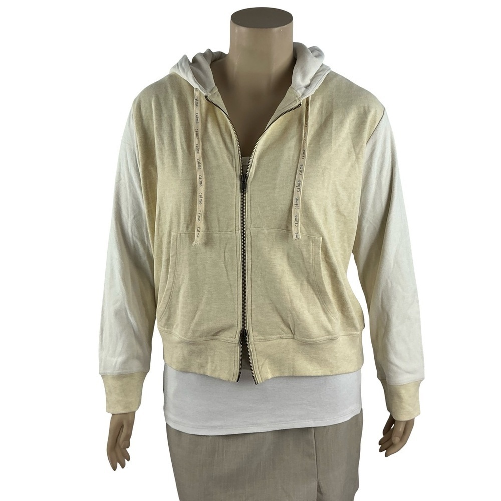 Calme By Johnny Was Cozy Zip Up Hoodie Yellow Size XL